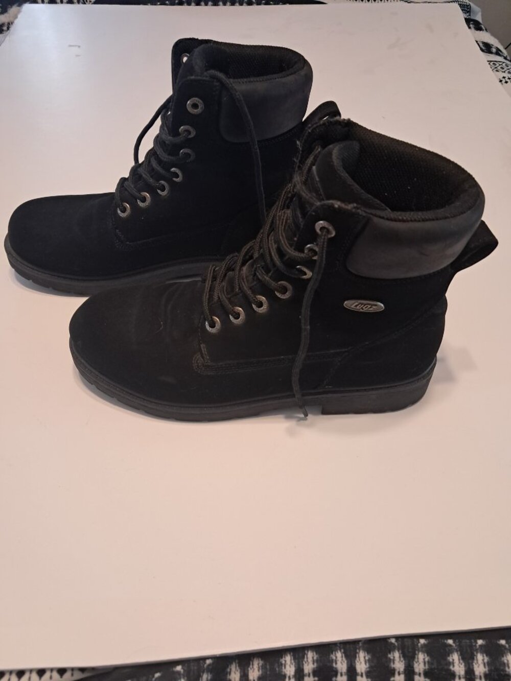 Lugz Men's Black Boots Size 9